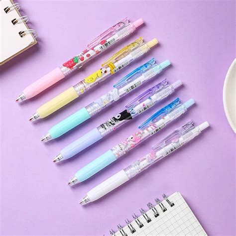 Sanrio Melody Anime Gel Pen Kuromi Cinnamoroll Kawaii Press Pen 0 5Mm