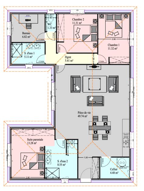 Présentation de 5 modèles de plans de maisons en U Maisons Côte