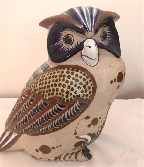 Owl Figurine Owl Decor Ceramic Owl Mexican Pottery Etsy Ceramic Owl