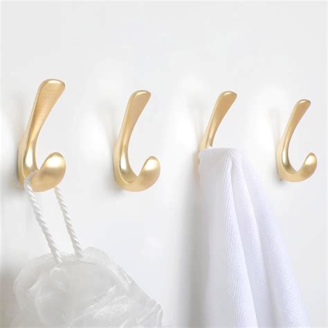 Homagic Ganchos dobles para toallas para baño montaje en pared