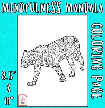 Leopard Mandalas Coloring Page A285 | Mindfulness Coloring Pages For Kids