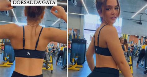 Mel Maia comemora evolução do corpo ao mostra treino na academia