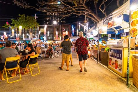 Street Food At The Night Market In Hua Hin Editorial Stock Photo