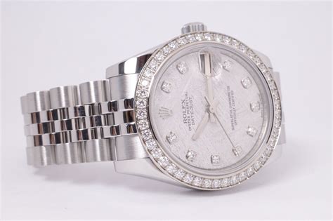 Rolex 31mm Midsize Datejust 178384 Meteorite Diamond Dial Original Di