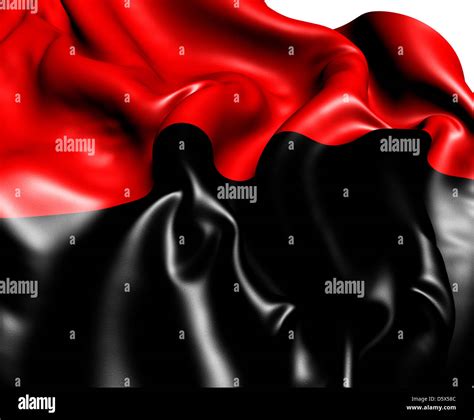Anarchist Flag Close Up 3d Stock Photo Alamy