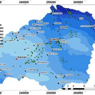 Spatial distribution of salinity μS cm in groundwater Download