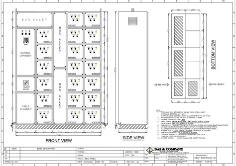 Mcc Electrical Panel Cad Dwg