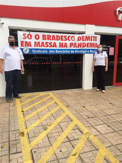 Em Protesto Sindicato Chama A Aten O S O Bradesco Demite Em Plena