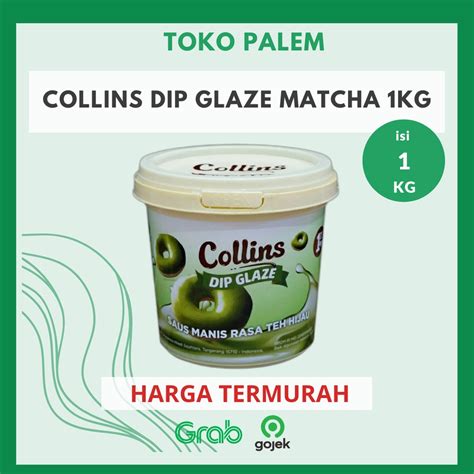 Jual Collins Dip Glaze Matcha Green Tea Topping Donat Pisang Nugget