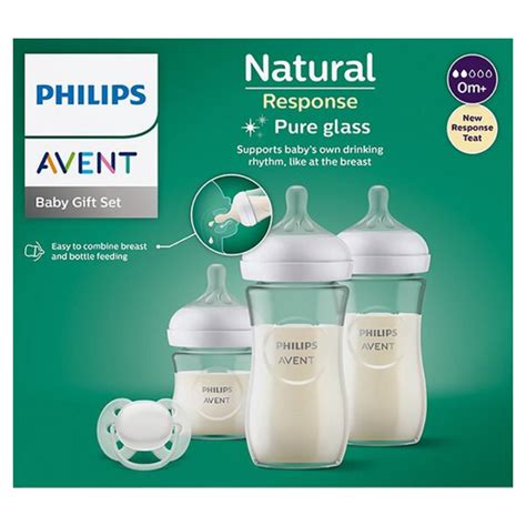 Biberon Kit Nouveau né en Verre Natural Response 3 0 Philips Avent