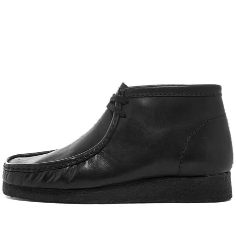 Clarks Originals Wallabee Boot Black Leather End Uk