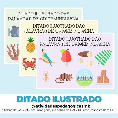 DITADO ILUSTRADO das palavras de origem indígena PDF Educa Market