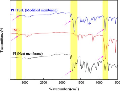 Ft Ir Spectra Of Pi Neat Membrane Tsil Nh2ebim Pf6 And Pitsil Download Scientific