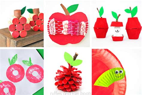 26 Apple Crafts For Kindergarten Nabiacamilo