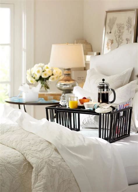 Breakfast in bed tray table design ideas - do you need one for your home?