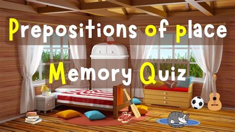 Prepositions Of Place Memory Game Esl Game K Esl Games