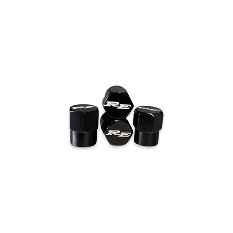 Black Re Valve Caps Kustom Cuts