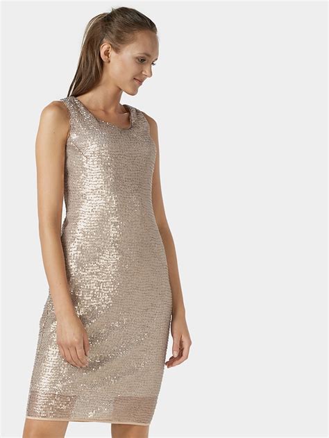 Cekinowa Na Rami Czka Sukienka Midi Nude Sukienki Bee Collection Rozmiar Kolor Nude