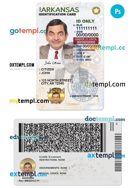 Sample Usa Employment Authorization Card Psd Template Version 2 Download By Id Axtempl Feb