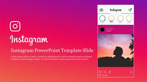 Instagram PowerPoint Template Presentation and Google Slides