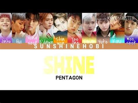 Pentagon Shine Color Coded Lyrics Han Rom Eng Youtube