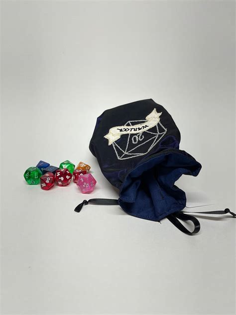 Dice Bag Dnd Paladin Class Purple Elegant Role Playing Dice - Etsy