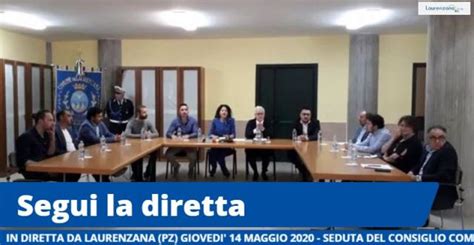 SEGUI LA DIRETTA DEL CONSIGLIO COMUNALE DI LAURENZANA GIOVEDI 14