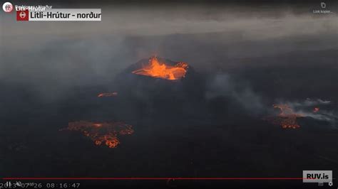 Island Live Kamera Zeigt Vulkanausbruch In Der N He Von Reykjavik