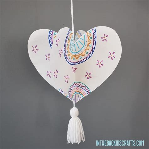 Paper Hearts Mandala Craft • In the Bag Kids' Crafts