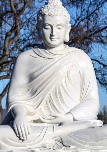 White Marble Buddha Statue Perfect For The Garden At Inr In