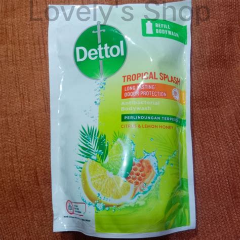 Jual DETTOL TROPICAL SPLASH ANTIBACTERIAL BODYWASH 410G Shopee Indonesia