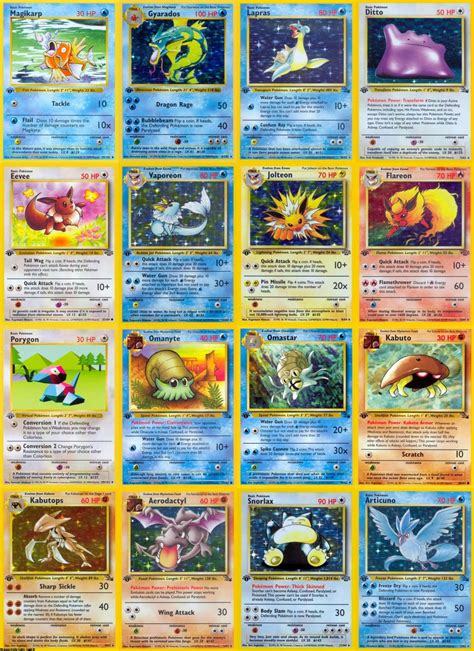 Pokemon Printables Cards