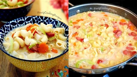 Best Filipino Soup Chicken Sopas Macaroni Soup YouTube