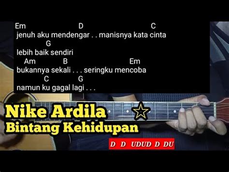 Kunci Gitar Bintang Kehidupan Nike Ardila Tutorial Untuk Pemula