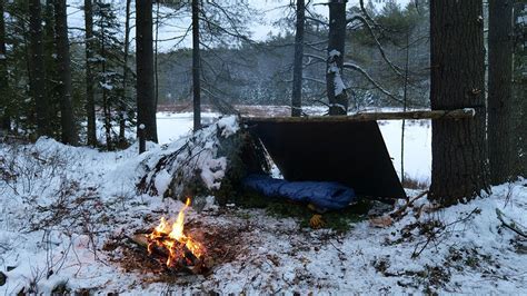 Solo Winter Bushcraft Camp YouTube