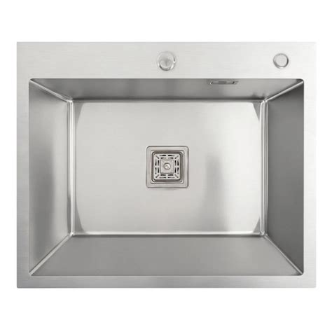 Кухонная мойка с отверстием под смеситель Platinum Handmade 600x500x230 ...