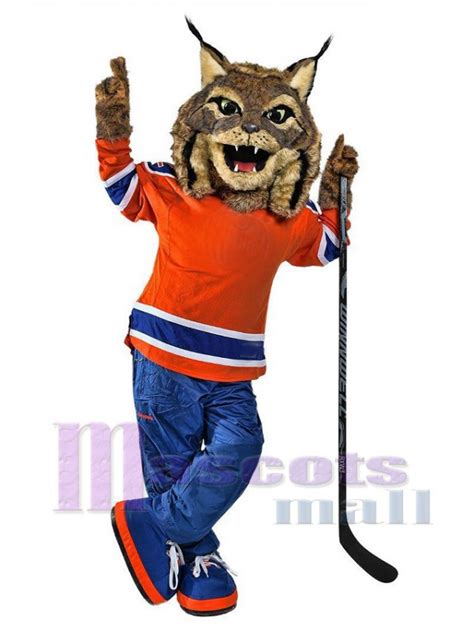 Hunter the Canadian Lynx Edmonton Oilers Hunter Mascot Costume Animal