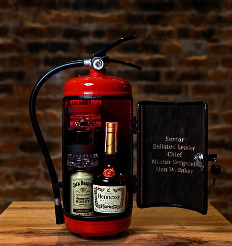 Birthday T Fire Extinguisher Bar With Personal Engraving Fire