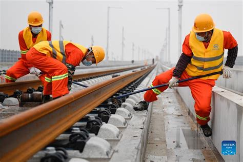 Huzhou Hangzhou High Speed Railway Under Construction People S Daily