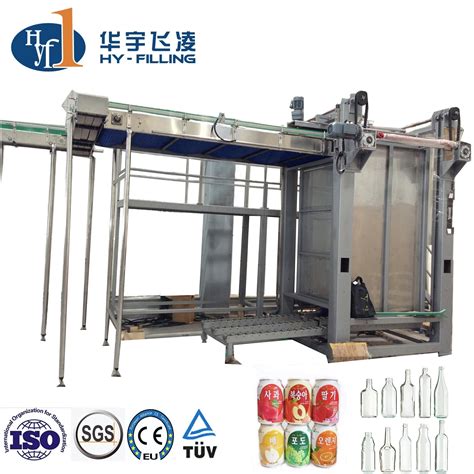 Automatic Single Column Palletizer Machine For Stacking Water Bottle