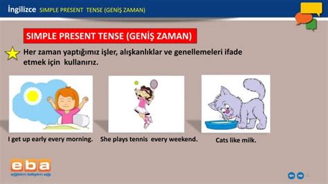 Simple present tense geniş zaman olumlu cümle PPT