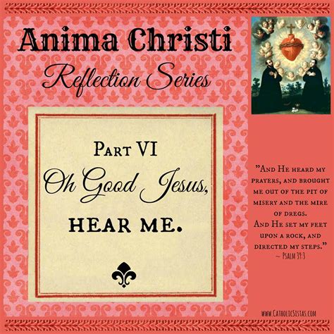 LINE-BY-LINE PRAYER REFLECTION: ANIMA CHRISTI, PART 6 » Catholic Sistas