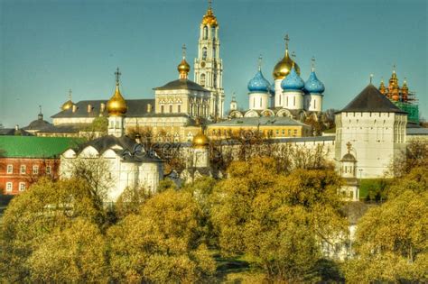 Zagorsk Town View on Bright Morning Stock Image - Image of tourist ...