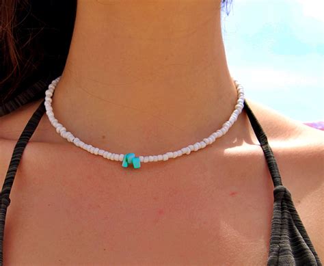 Excited To Share The Latest Addition To My Etsy Shop Turquoise Beach Choker Necklace Blue And