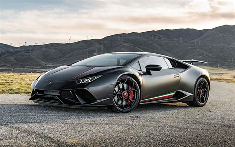 Of Black Car Lamborghini Huracan Performante Lamborghini Huracan