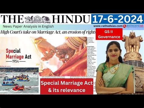 Th June The Hindu Analysis Video Lecture Daily Hindu Analysis