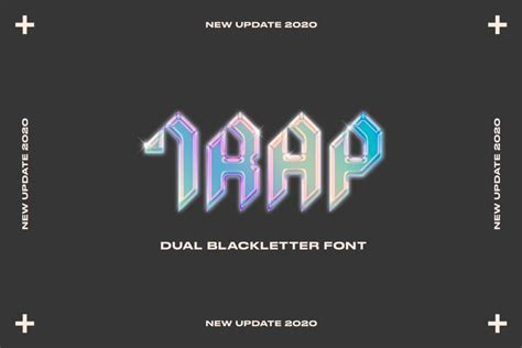 Trap Uppercase Blackletter Font Masterbundles