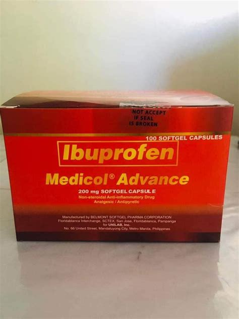 Medicol Advance Box S Softgels Relieves All Types Of Pain Lazada Ph