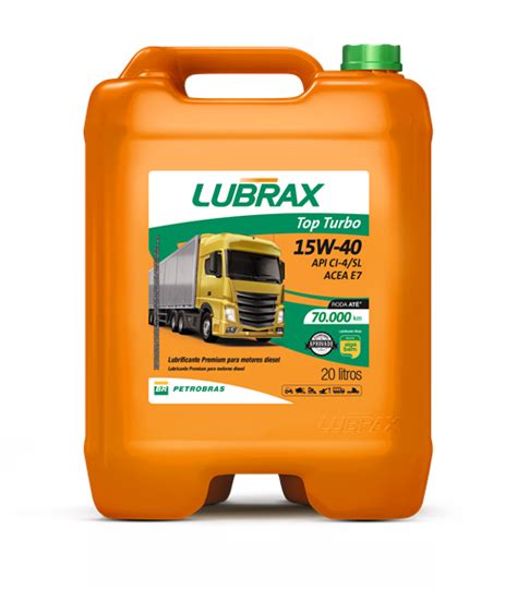 LUBRAX TOP TURBO 15W40 20L CI 4 SL ACEA E7 MINERAL Comercial Lucar