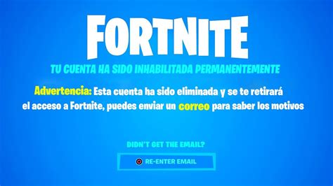 CUIDADO FORTNITE BANEA TU CUENTA POR ESTO YouTube